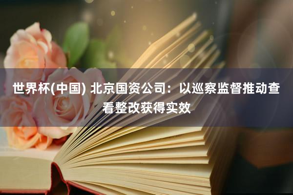 世界杯(中国) 北京国资公司：以巡察监督推动查看整改获得实效
