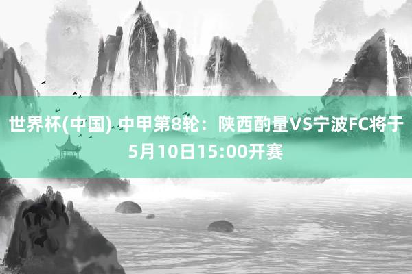 世界杯(中国) 中甲第8轮：陕西酌量VS宁波FC将于5月10日15:00开赛